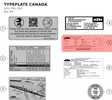 Diagram preview: TYPEPLATE CANADA (LI21-761-12A)