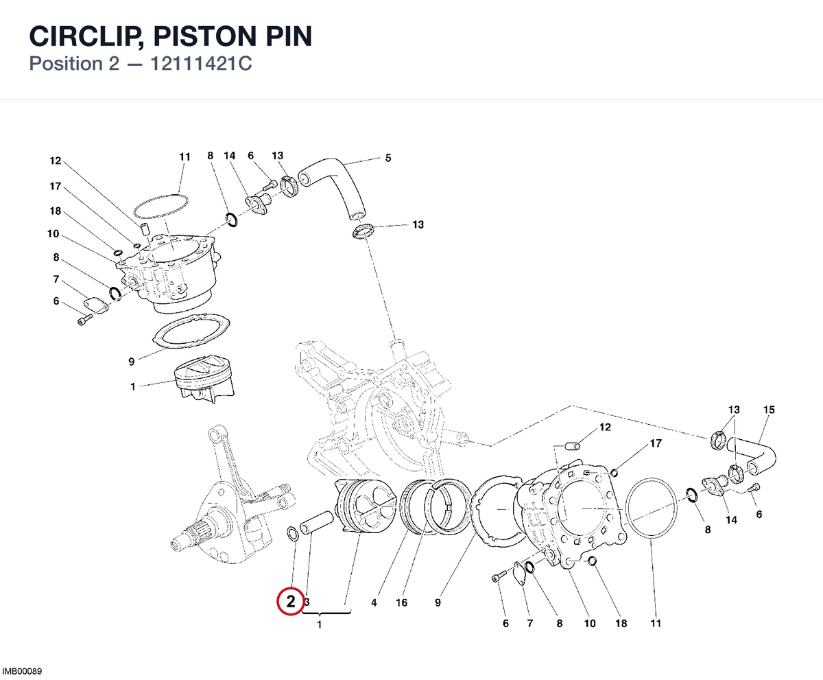 CIRCLIP, PISTON PIN