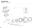 PISTON PIN 12112101A diagram position