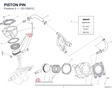 PISTON PIN 12112921C diagram position