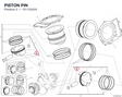 PISTON PIN 12113242A diagram position