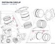 PISTON PIN CIRCLIP 12113611B diagram position