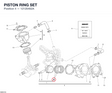 PISTON RING SET 12120462A diagram position
