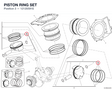 PISTON RING SET 12120591E diagram position