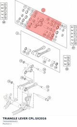 Diagram preview: TRIANGLE LEVER CPL.SX2016 (7900408004401)