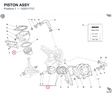 PISTON ASSY 12221171C diagram position