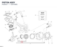 PISTON ASSY 12221582A diagram position