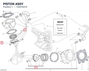 PISTON ASSY 12221631A diagram position