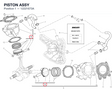 PISTON ASSY 12221673A diagram position