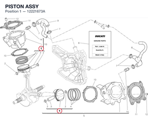 PISTON ASSY 12221673A diagram position