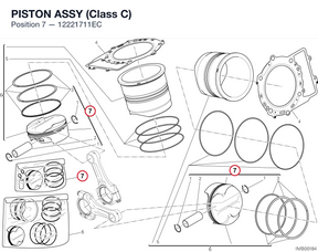 PISTON ASSY (Class C) 12221711EC diagram position