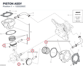 PISTON ASSY 12222262C diagram position