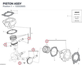 PISTON ASSY 12222262G diagram position