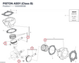 PISTON ASSY (Class B) 12222262GB diagram position