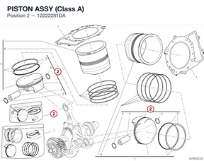 PISTON ASSY (Class A) 12222281DA diagram position