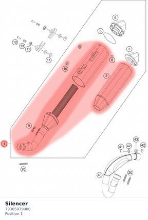 Diagram preview: Silencer (79305079000)