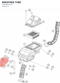 Diagram preview: BREATHER TUBE (93830087000)