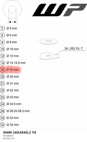 Diagram preview: SHIM 16X34X0,2 Y5 (50180057)