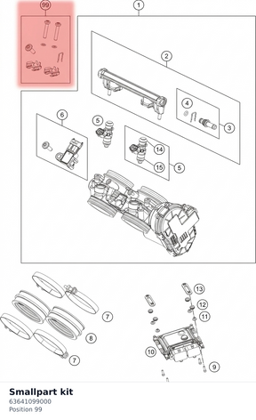 Diagram preview: Smallpart kit (63641099000)