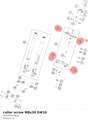 Diagram preview: collar screw M8x30 SW10 (A65301008030)