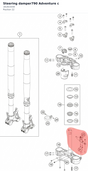Diagram preview: Steering damper790 Adventure c (16181S55E)