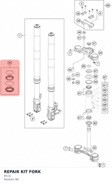 Diagram preview: REPAIR KIT FORK (R515)