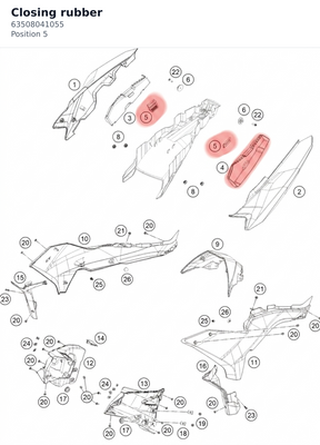 Diagram preview: Closing rubber (63508041055)