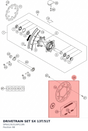 Diagram preview: DRIVETRAIN SET SX 13T/51T (SPAA13U51AM1186)