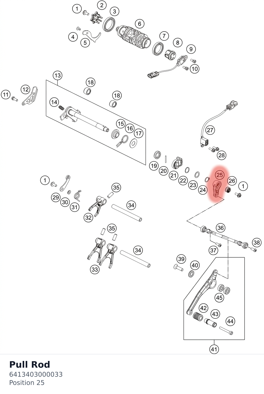 Diagram preview: Pull Rod (6413403000033)