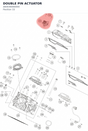 Diagram preview: DOUBLE PIN ACTUATOR (A60036084000)