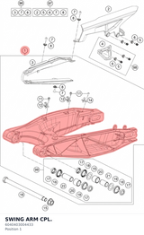 Diagram preview: SWING ARM CPL. (6040403004433)