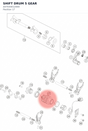 Diagram preview: SHIFT DRUM 5 GEAR (A47034012000)