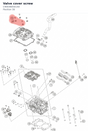 Diagram preview: Valve cover screw (C90036054150)
