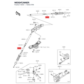 Kawasaki OEM – WEIGHT,INNER product image
