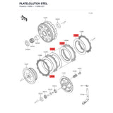 Kawasaki OEM – PLATE,CLUTCH STEEL product image