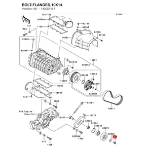 Kawasaki OEM – BOLT-FLANGED,10X14 product image