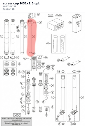 Diagram preview: screw cap M51x1,5 cpl. (48602047S1)