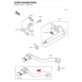 Kawasaki OEM – LEVER-CHANGE,PEDAL product image