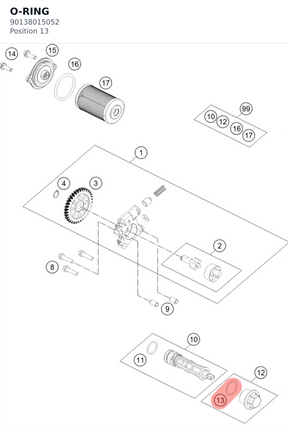 Diagram preview: O-RING (90138015052)