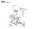 NEEDLE 13240051R diagram position