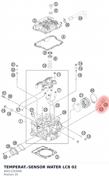Diagram preview: TEMPERAT.-SENSOR WATER LC8 02 (60011252000)