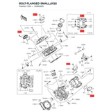 Kawasaki OEM – BOLT-FLANGED-SMALL,6X product image