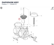 DIAPHRAGM ASSY 13440011A diagram position
