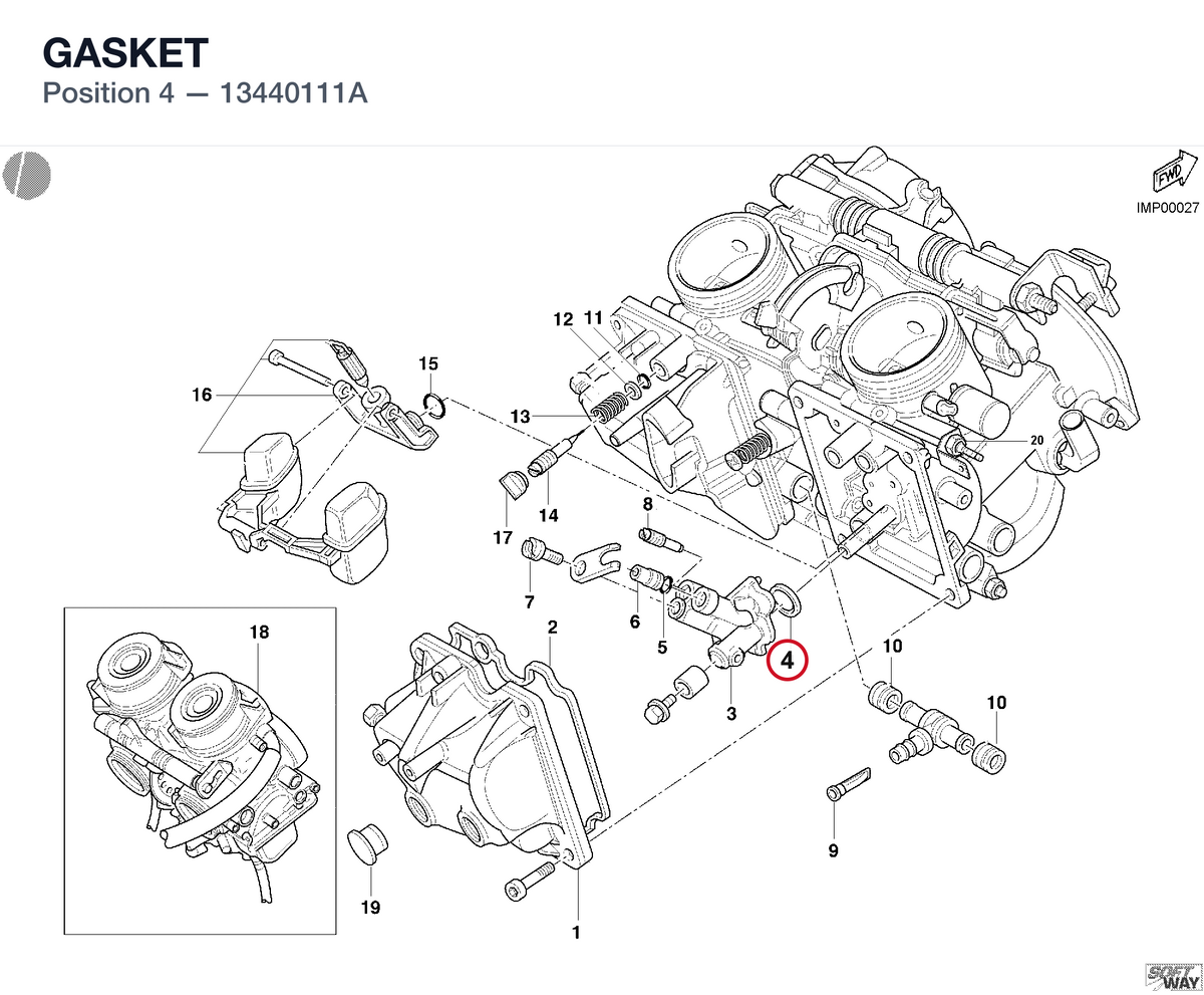 GASKET 13440111A diagram position