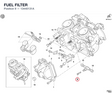 FUEL FILTER 13440131A diagram position