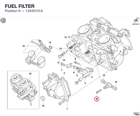FUEL FILTER 13440131A diagram position