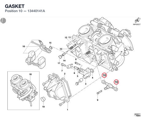 GASKET 13440141A diagram position