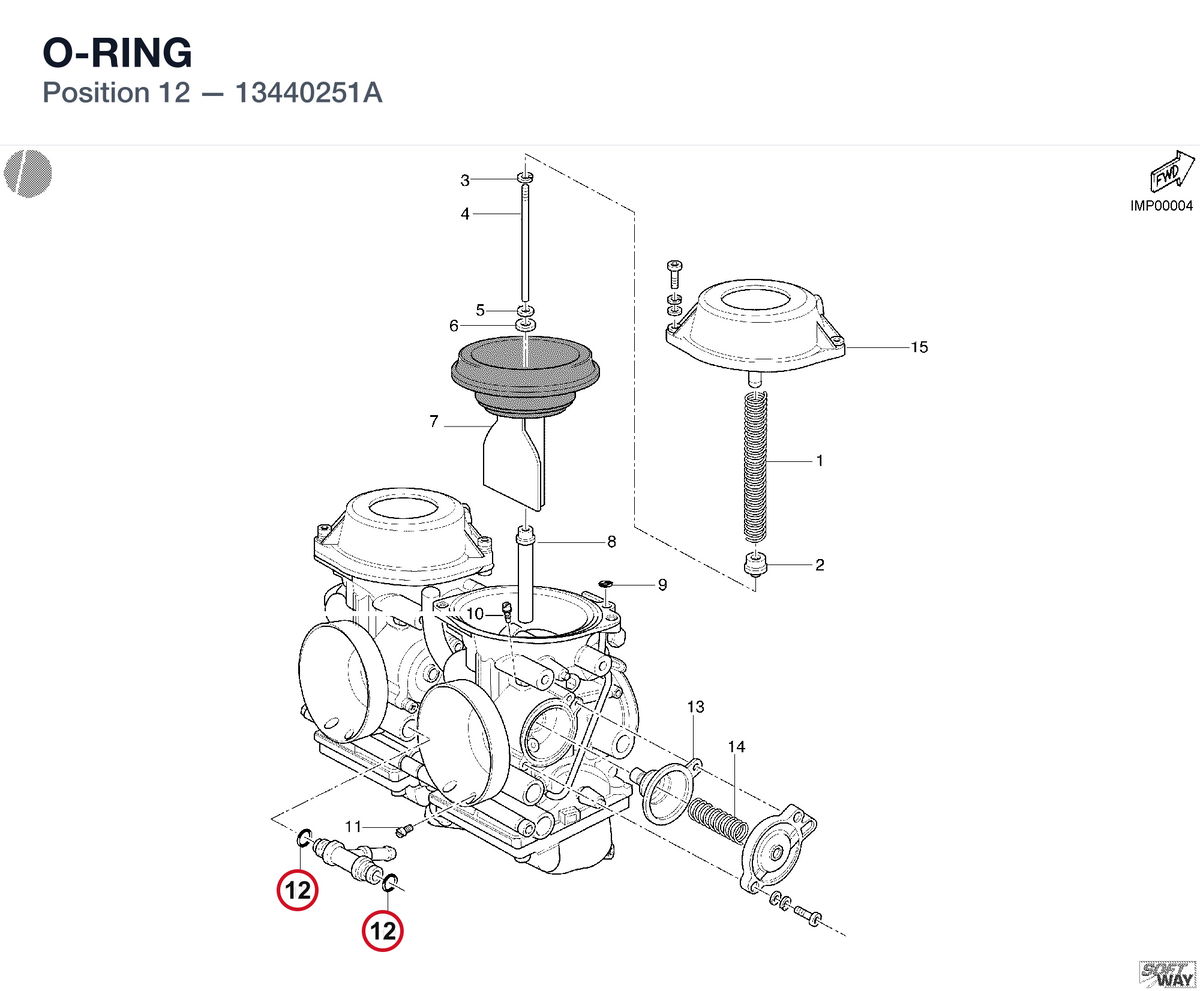O-RING 13440251A diagram position