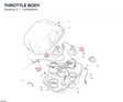 THROTTLE BODY 13520091A diagram position