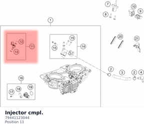 Diagram preview: Injector cmpl. (79441123044)
